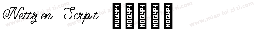 Nettizen Script字体转换